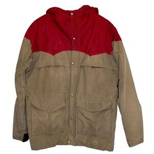 1970s Vintage Powderhorn Mountaineering Hooded Ski Jacket Large Jackson Hole